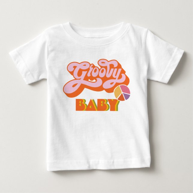 Hippie Groovy Baby T - Shirt (Vorderseite)