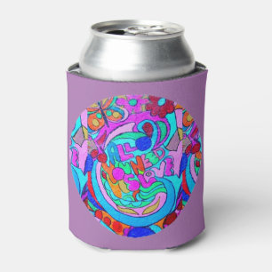 Hippie Groovy Liebe kann kühler Dosenkühler