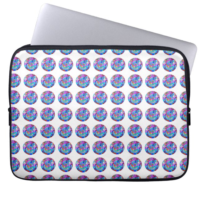 Hippie Groovy Liebe Laptopschutzhülle (Vorderseite)