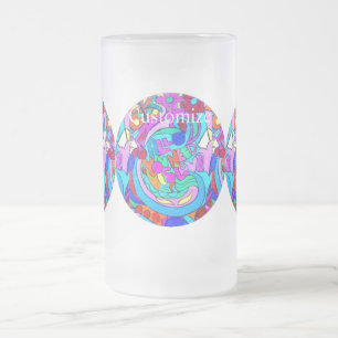 Hippie Groovy Liebe Mattglas Bierglas