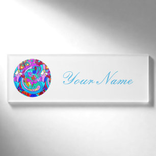 Hippie Groovy Liebe Namenschild