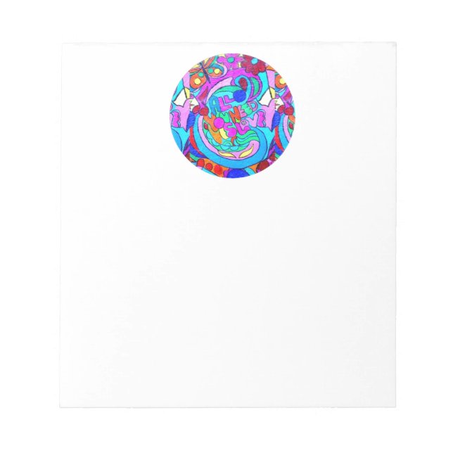 Hippie Groovy Liebe Notizblock (Vorderseite)