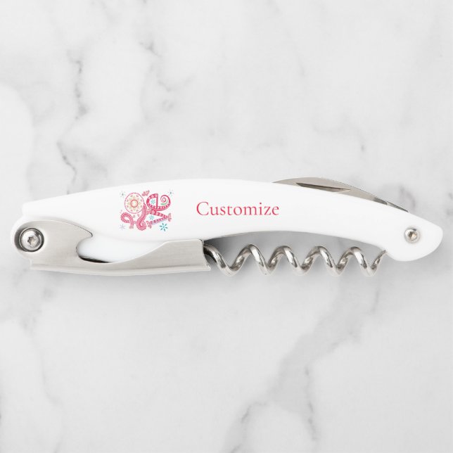 Hippie Groovy Liebe Sign Thunder_Cove Kellnermesser (Vorderseite)