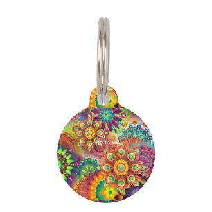 Hippie Groovy Techno Psychedelic Thunder_Cove Haustiermarke