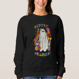 Hippie Halloween 60er 70er Vibes Retro Halloween Sweatshirt