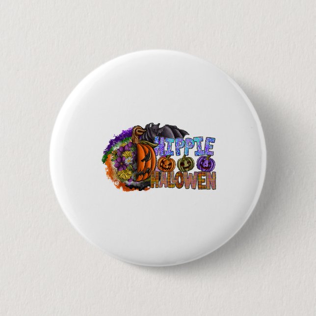 Hippie Halloween   Button (Vorderseite)