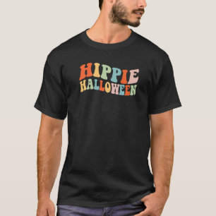 Hippie Halloween Ghost 60er 70er Costume Groovy Sp T-Shirt