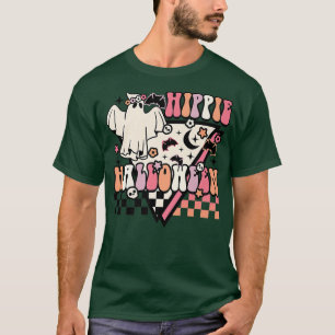 Hippie Halloween Ghost 60er 70er Costume Groovy Sp T-Shirt