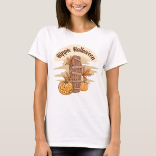 Hippie Halloween Niedlich Ghost Funny Halloween Gr T-Shirt