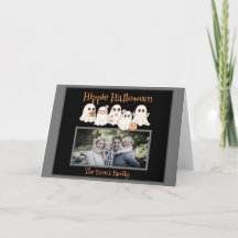 Hippie Halloween Niedliches Hippie-Ghosts-Foto gef