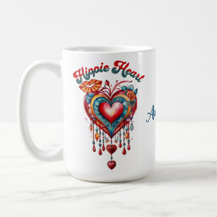 Hippie Heart Coffee 15 oz Mug