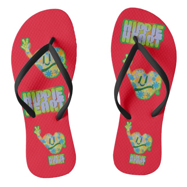 Hippie Heart ICON 2024 BY MASANSER Flip Flops (Fußbett)