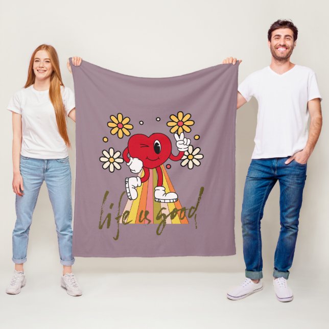 Hippie Hearth Design with Life ist eine gute Botsc Fleecedecke (Beispiel)