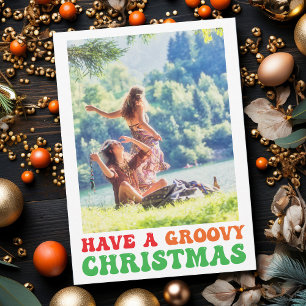 Hippie Holiday Foto Haben Sie eine Groovy Weihnach