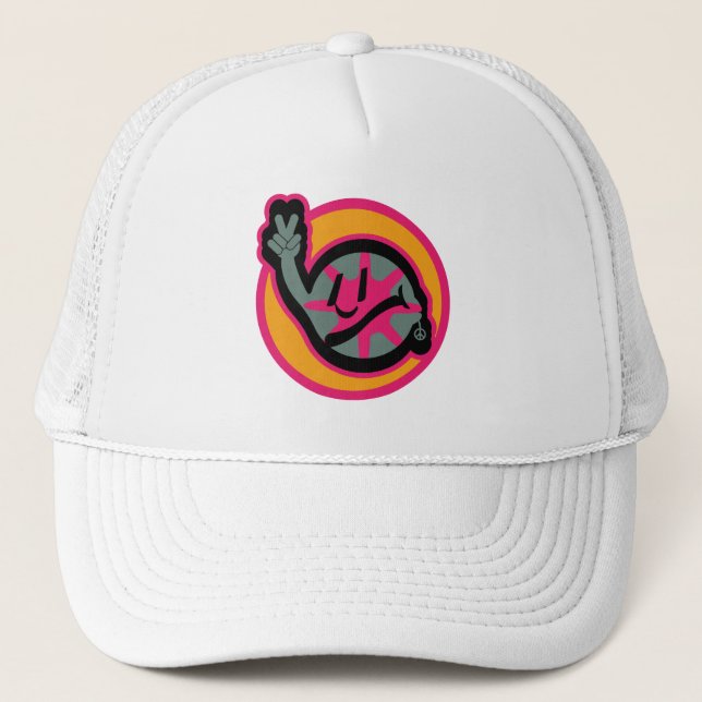 HIPPIE ICON flowers FACE 2023 BY MASANSER Truckerkappe (Vorderseite)
