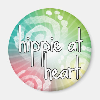 Hippie im Herzen Magnet