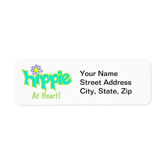 Hippie im Herzen Türkis Kunst Custom (Vorne)