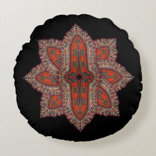 Hippie-Indianerstil Rundes Kissen