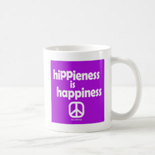 Hippie ist glückliche Tasse