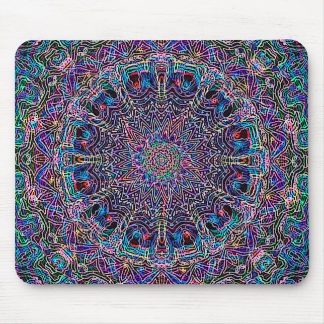 Hippie-Kunst Psychadelic Druck Mousepad (Vorne)
