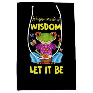 Hippie Let It Be Frog Mittlere Geschenktüte