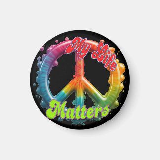 Hippie Liebe Frieden Leben Zählt Custom Magnet