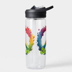 Hippie Liebe Frieden Leben Zählt Custom Trinkflasche