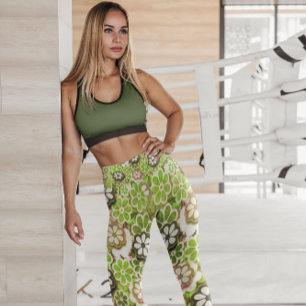 Hippie Limon Floating Floral Gemustert   LEGGINGS