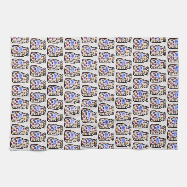 Hippie Mehl Power Küche Handtuch (Horizontal)