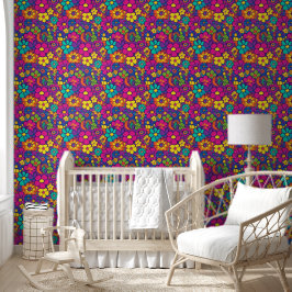 Hippie Mod Blume 5 Tapete