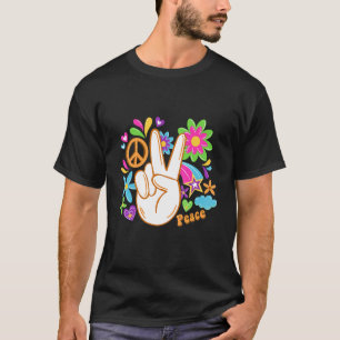 Hippie Movement Hippy Hipie Groovy Peace Bohemisch T-Shirt