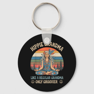 Hippie-Oma wie eine normale Oma nur Schlüsselanhänger