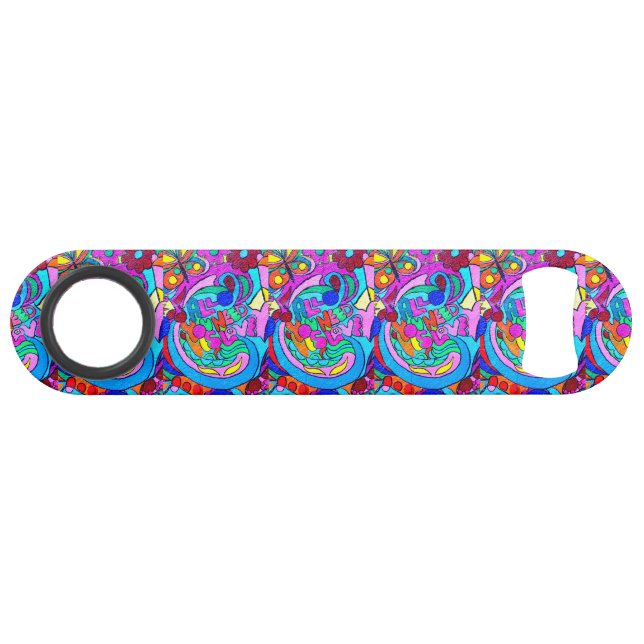 hippie paix super et amour (Devant (Horizontal))