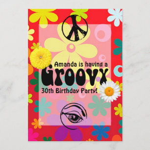 Hippie-Party Einladung
