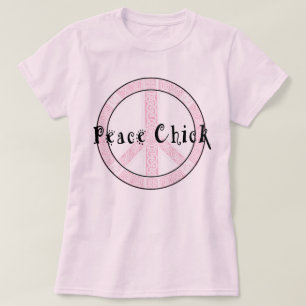 Hippie Peace Chick T - Shirt