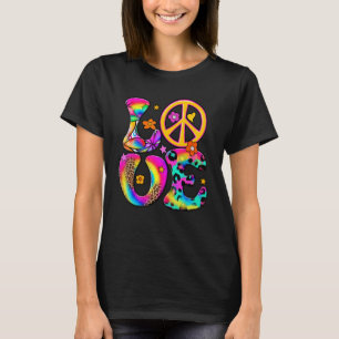 Hippie Peace Liebe Blume LGBT Pride Coming Out Day T-Shirt