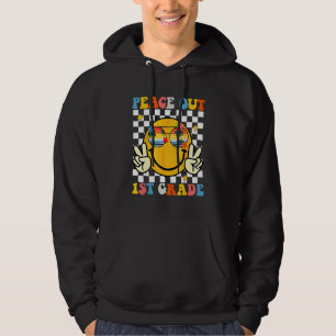 Hippie Peace Out Lehrer der 1. Klasse Kinder Letzt Hoodie