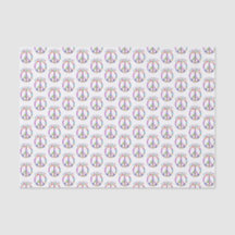 Hippie Peace Rainbow Tissue