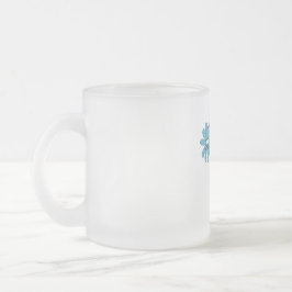 Hippie Peace Signa Blume Power Lila Aqua Mattglastasse