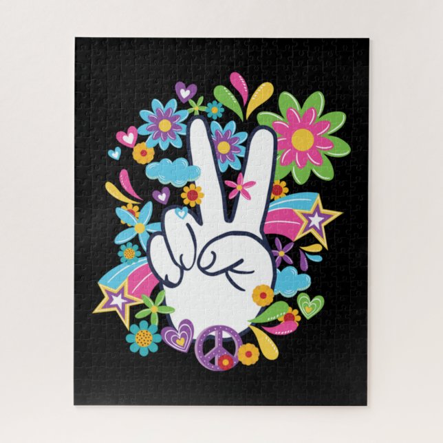 Hippie Peace Signs (Vertikal)