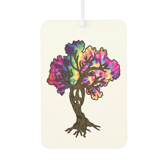 Hippie Peace Tree Autolufterfrischer (Vorderseite)