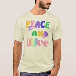 Hippie Peace und Liebe T - Shirt