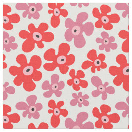 Hippie Poppy Blume Rosa Blumenmuster Stoff