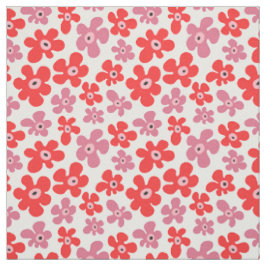 Hippie Poppy Blume Rosa Blumenmuster Stoff