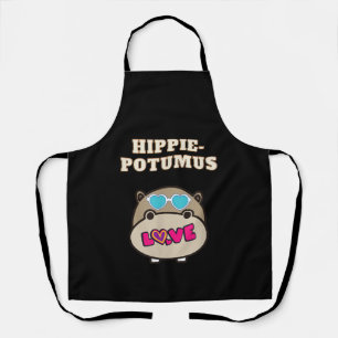 Hippie Potumus Baby Hippopotamus Lover Schürze