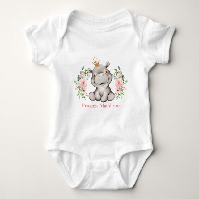 Hippie Princess Baby Bodysuit Strampler (Vorderseite)