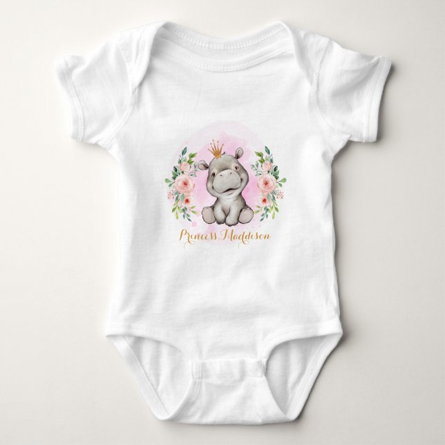 Hippie Princess Baby Bodysuit Strampler (Vorderseite)