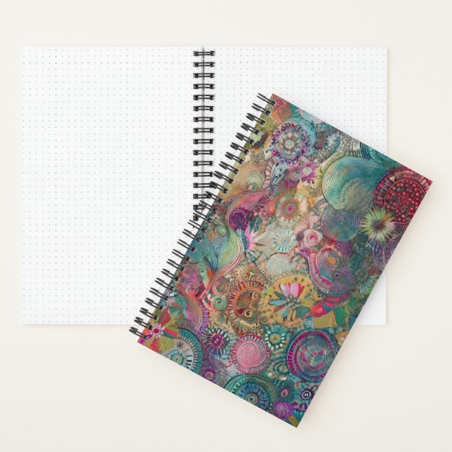 Hippie rétro : Carnet spiral Imaginaire (À l'intérieur)