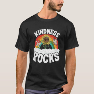 Hippie Retro Lehrer Anti Bullying Rainbow Kindnes T-Shirt