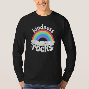 Hippie Retro Lehrer Anti Bullying Rainbow Kindnes T-Shirt
